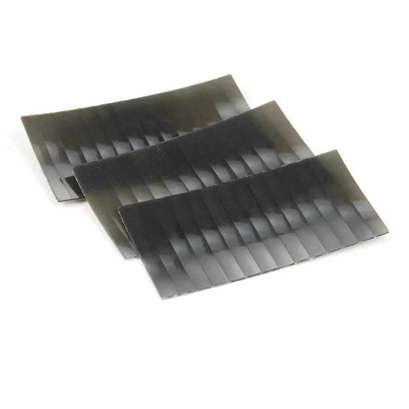 55x28.8mm Rectngle Black Optical HDPE Infrared Fresnel Lens PIR Sensing Distance 12m Focal Length 25mm