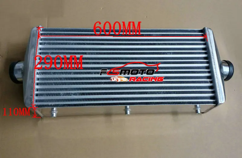 600 x 290 x110mm BAR&PLATE Aluminum turbo intercooler Front Mount FMIC