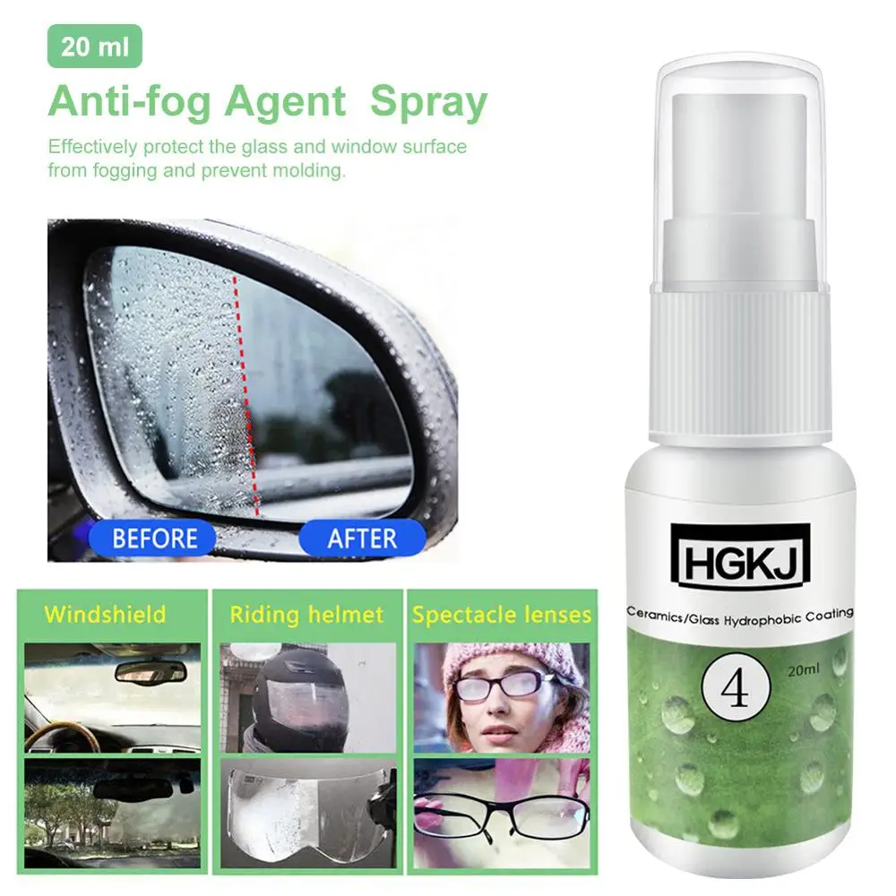 HGKJ-4 Nano Car Glass Hydrophobic Coating Rainproof Agent for Automobile Vehicle Glass and Ceramics Auto Cleaner 20ML