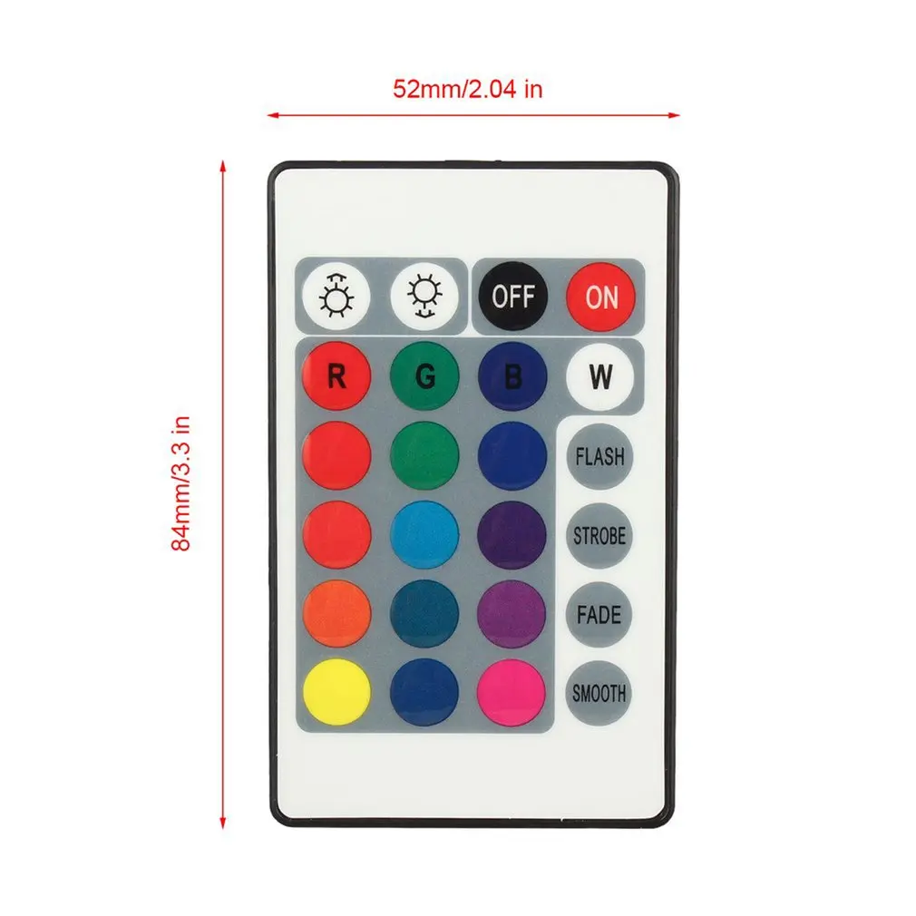 16 Colors 4 Different Light Control Functions Remote Control Box DC 12V For LED Light Strip Security Safety RGB Controller