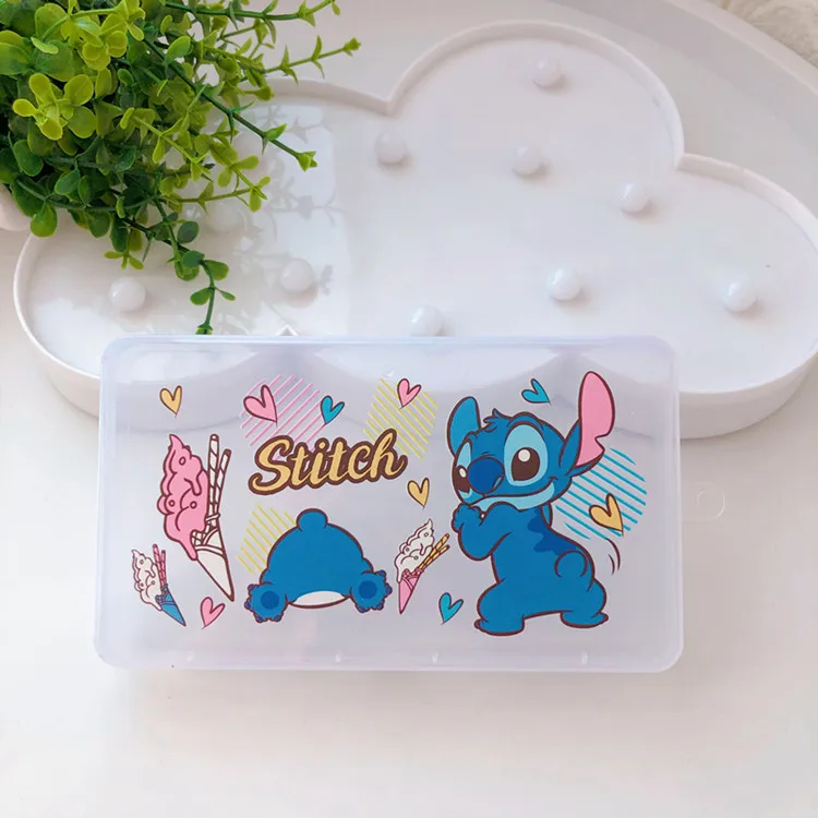 Disney Anime Figure Stitch Cartoon Storage Box Ice Princess Mickey Portable Storage Box Children Birthday Christmas Toy Gifts