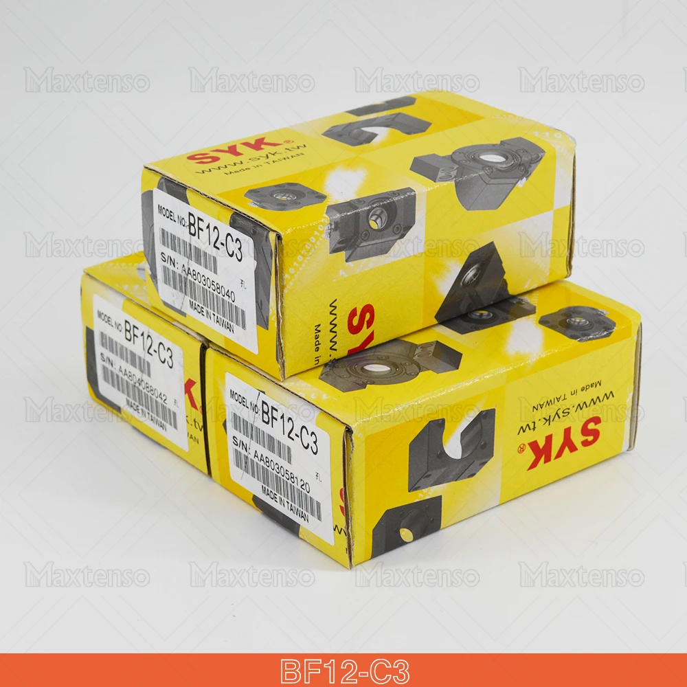 SYK BF10 BF12 BF15 BF17 BF20 Support Unit Professional Supported-side C3 C7 Ball Screw TBI SFU1204 1605 Premium BKBF CNC Parts