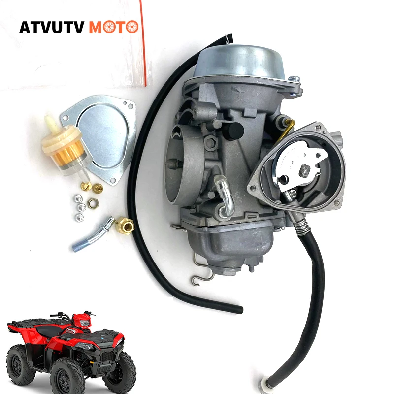 

40mm Motorcycle Carb Carburetor With Airfilter Pd40j For Polaris Sportsman 500 Carburetor 2001-2013 Predator 500 Scrambler 4x4