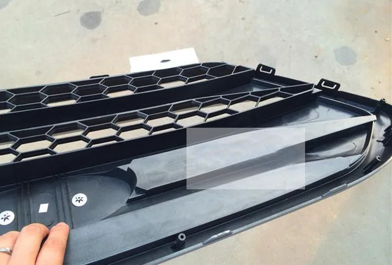 2013-2014 For ix35 High Quality ABS Chrome Front grille Refit around Trim Grills Racing.