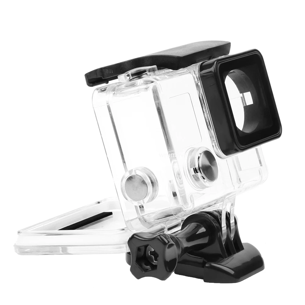 Per Gopro custodia impermeabile per Gopro hero 4 Hero3 + Hero 3 accessori per scatola protettiva subacquea