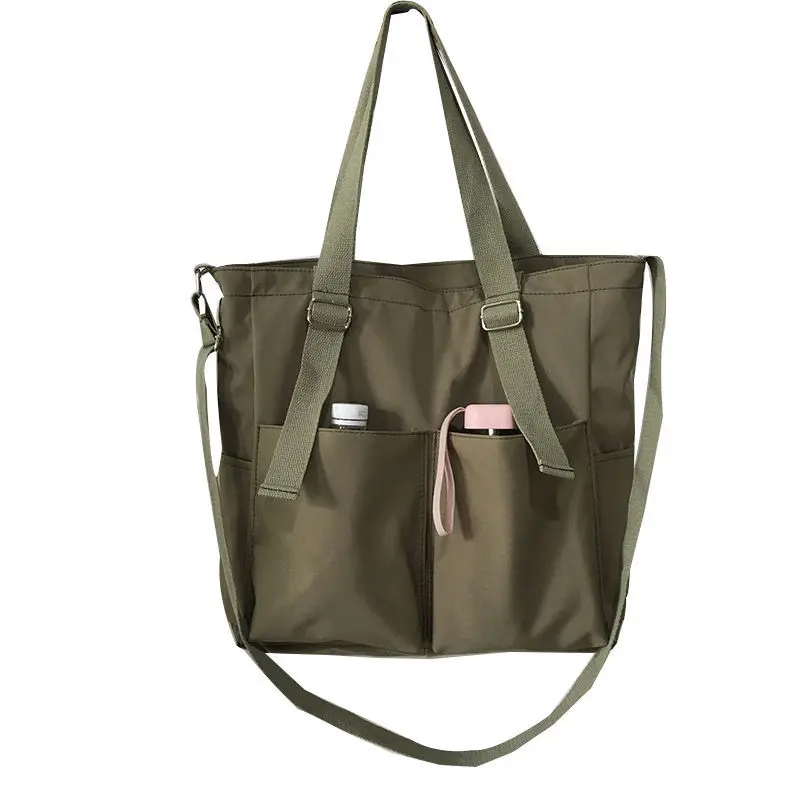 Bolso de lona Oxford impermeable de gran capacidad para mujer, bolso de mano de hombro para niña, bolso cruzado de cesta para mujer, bolsos de mano