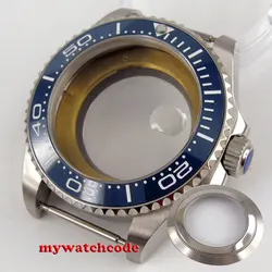 43mm Watch Case Sapphire Glass Ceramic Bezel fFit NH35 NH36 Automatic Movement