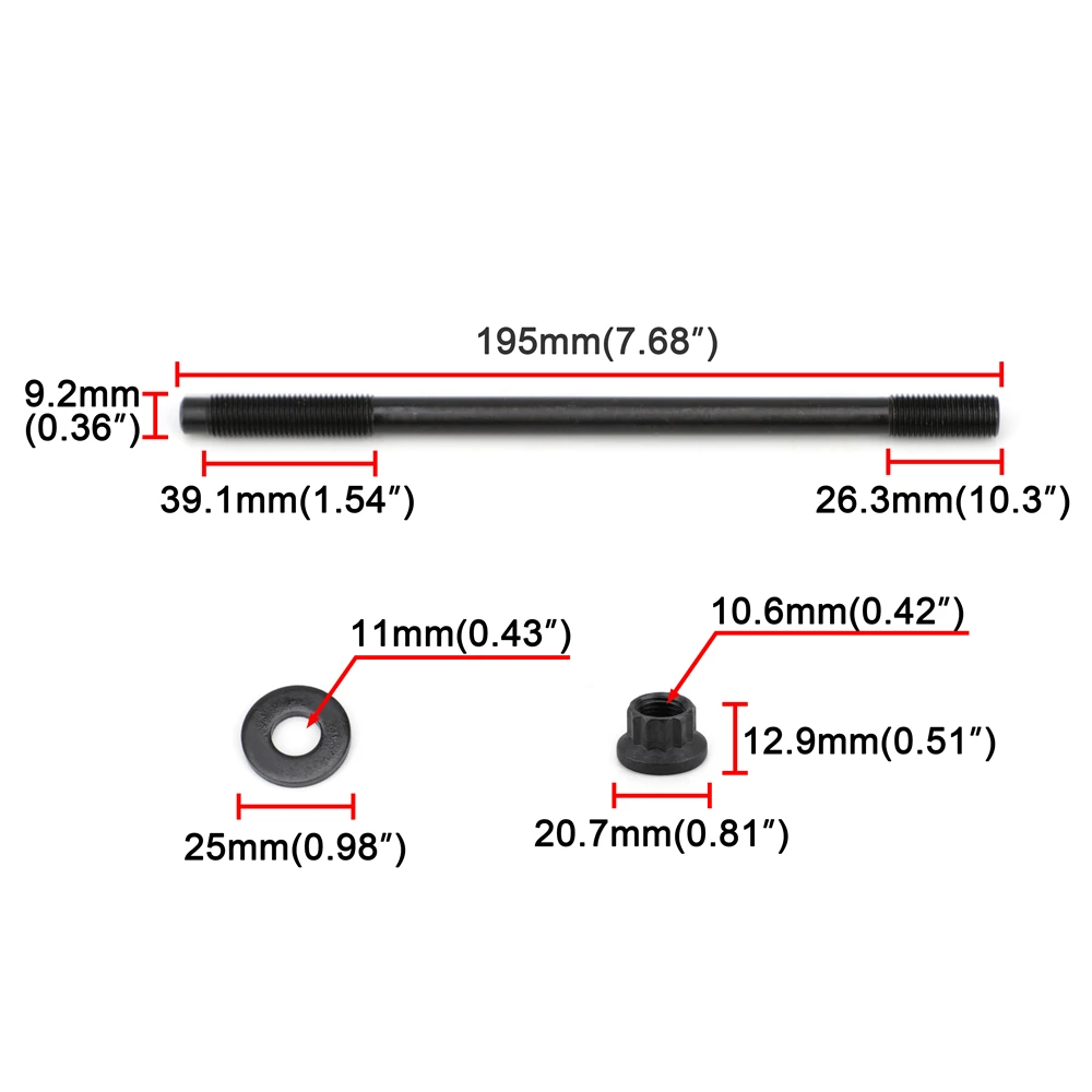 Cylinder Head Stud Kit Fits 260-4701 For Subaru Impreza WRX STi EJ20 EJ25  YC101794-014