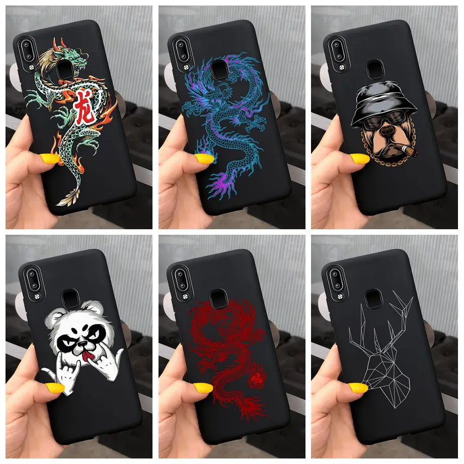 For Vivo Y90 Y91 Y91i Y91C Y93 Y95 Case Soft Silicone Luxury Black Back Cover For Vivo Y95 Y93 Y91 Phone Cases Shockproof Bumper