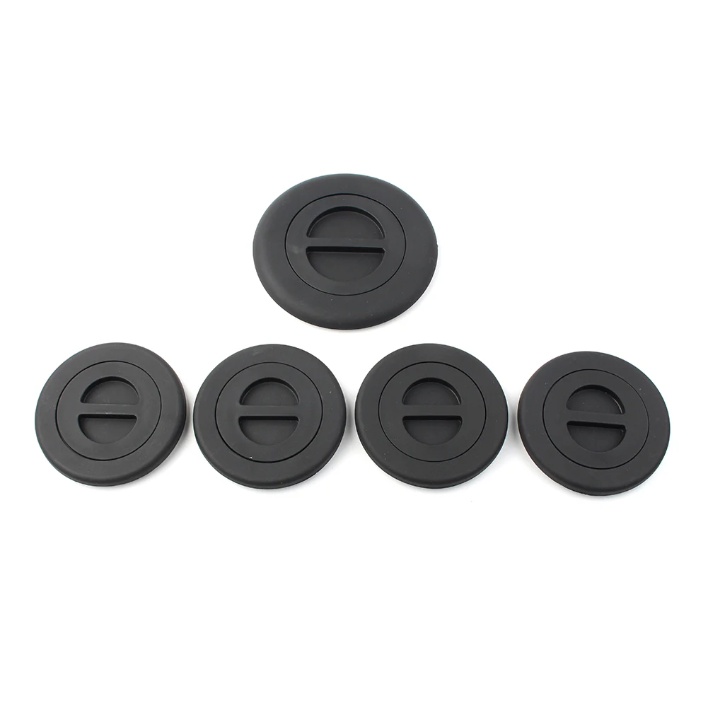 5Pcs Car Wheel Gooseneck Bed Plug Cover Kits Black For Dodge Ram 2500 3500 2014 2015 2016 2017 2018 2019 68225506AA