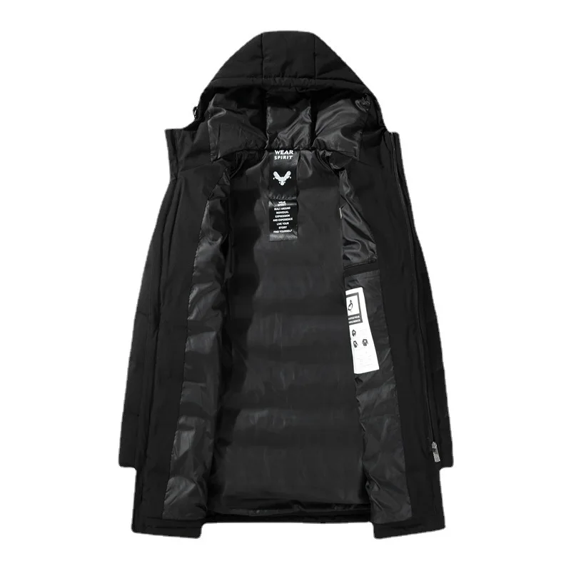 Moda masculina parkas overcoat blusão masculino jaqueta de inverno casual grosso clássico à prova de vento manga longa 2021 novo negócio hombre