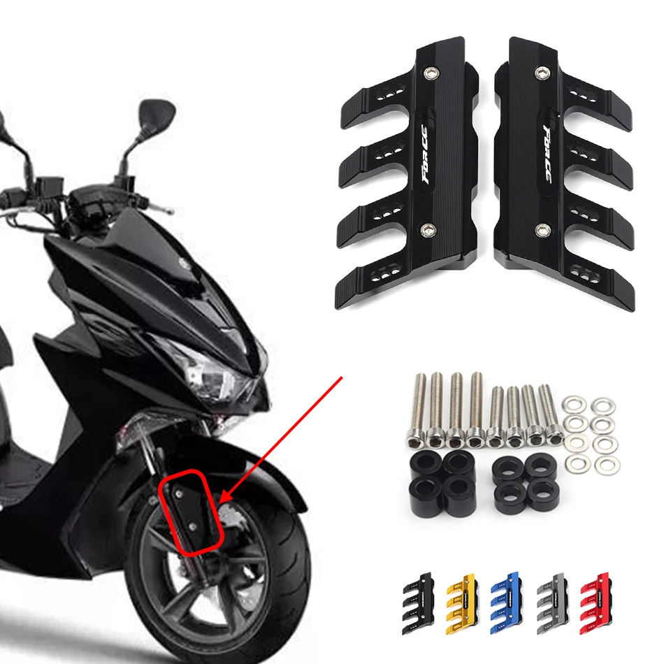 

For YAMAHA FORCE155 FORCE 155 Motorcycle CNC Accessories Mudguard Side Protection Block Front Fender Anti-Fall Slider