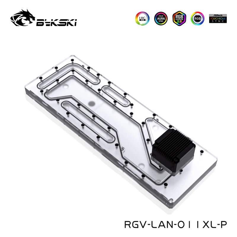 Bykski Water Way Plate For LIANLI O11 Dynamic XL Case RGB Reservoir ,Water Tank Support Sync MB,RGV-LAN-O11XL-P