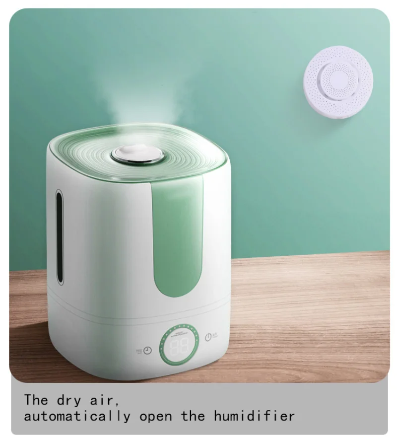 Смарт-детектор углекислого газа Tuya с Wi-Fi, датчик формальдегида, температуры и влажности, с приложением для контроля