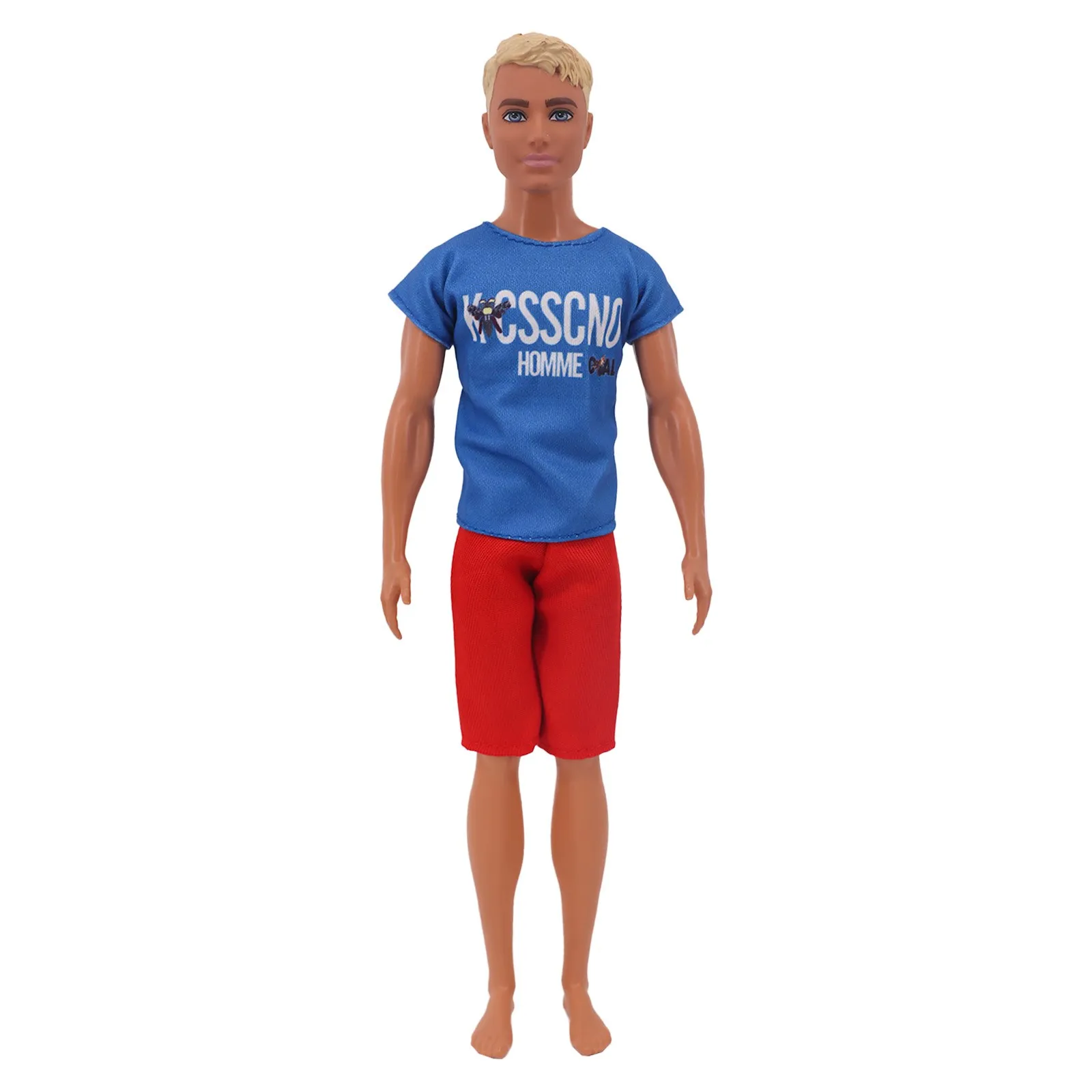 Barbies Ken Clothes Mini Suit 2Pcs/Set T-Shirt+Shorts,For 11.8Inch American Man\'s Clothes Doll Gift For Baby,Our Generation,Toy