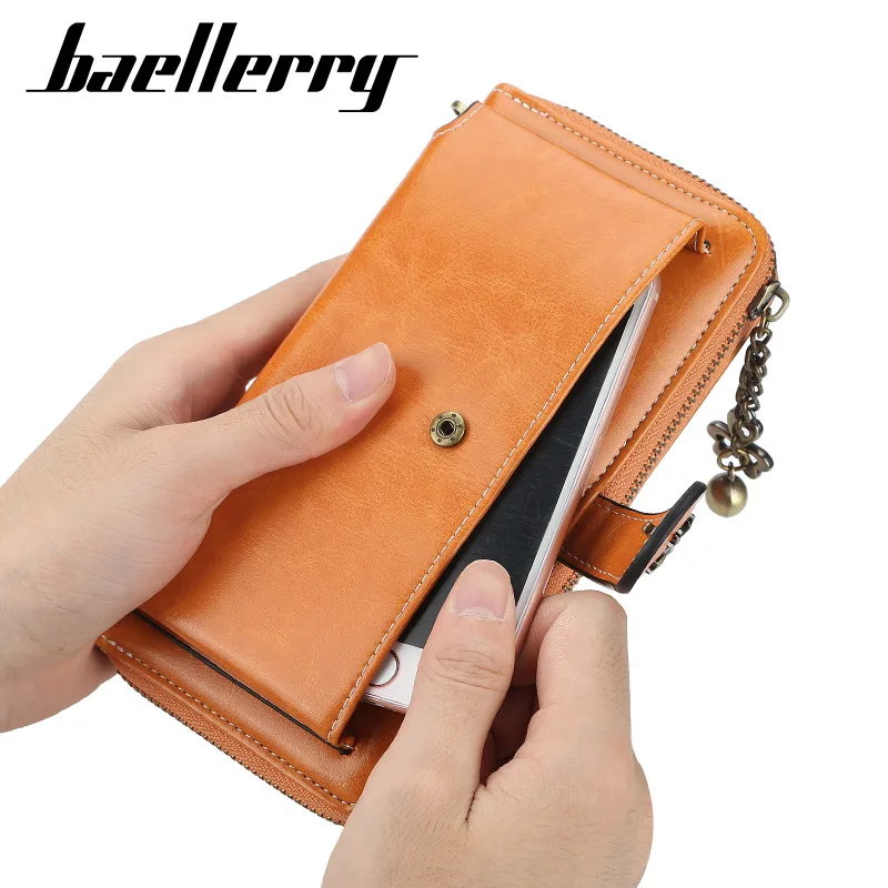 New Women Wallets Fashion Long PU Leather Top Quality Brand Card Holder Classic Female Purse Zipper Wallet For Women