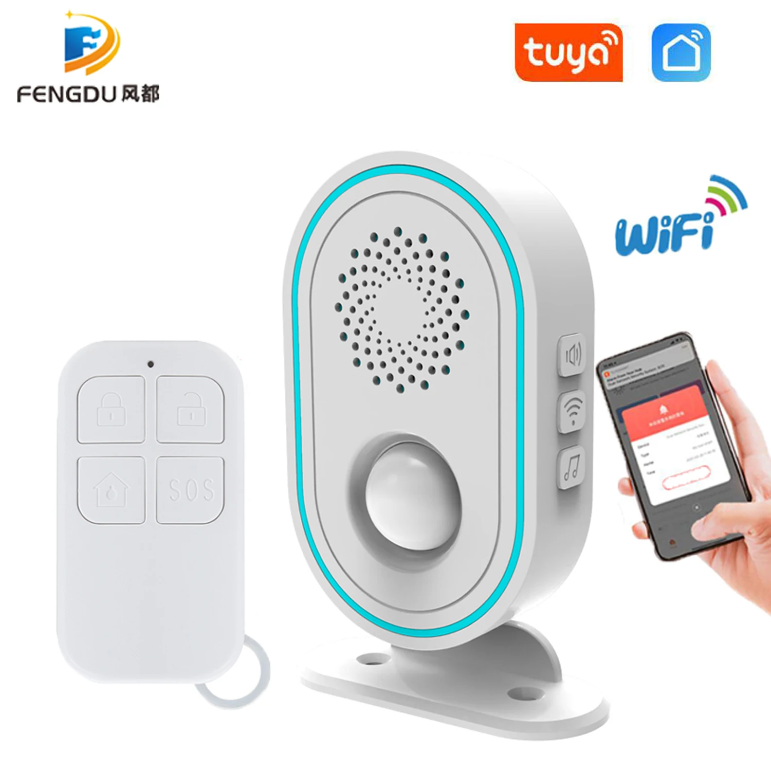 

Smart WiFi PIR Motion Sensor Human Body Sensor Detector Home Alarm System Smart PIR Motion Sensor Tuya Smart Life Doorbell