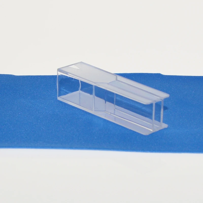 10 pces/100 pces cuvette traço plástico/descartável/dois luz/1.5/1 cm/10mm