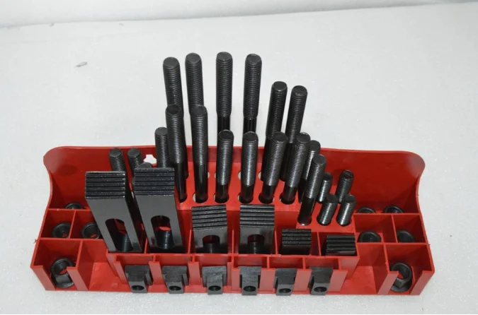 Level 6.8 Mill Clamp Kit M12 M10 M16 Milling Machine Tool Clamping Set 58pcs Tools Vice Milling Machine