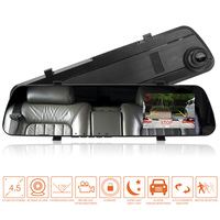 Car DVR Dash Camera Full HD Cycle Recording 4.3 Inch 1080P&480P Reversing Image Mirror Dashcam Rear View Dual Lens