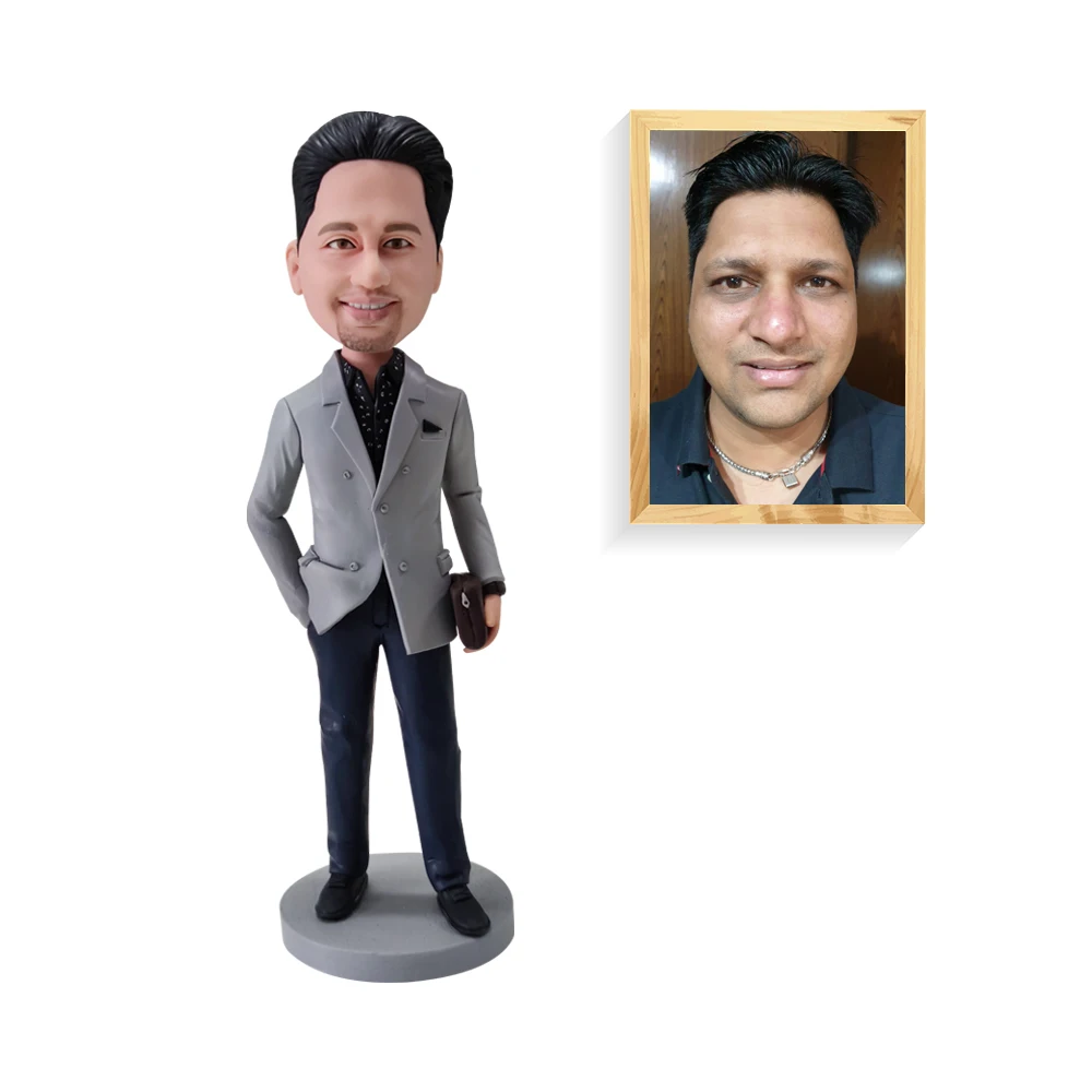 

Make A Bobblehead Of Yourself Modern Men Figurine Doll Souvenir Mini Statue Photo Custom Made Handmade Sculpture Birthday Gift