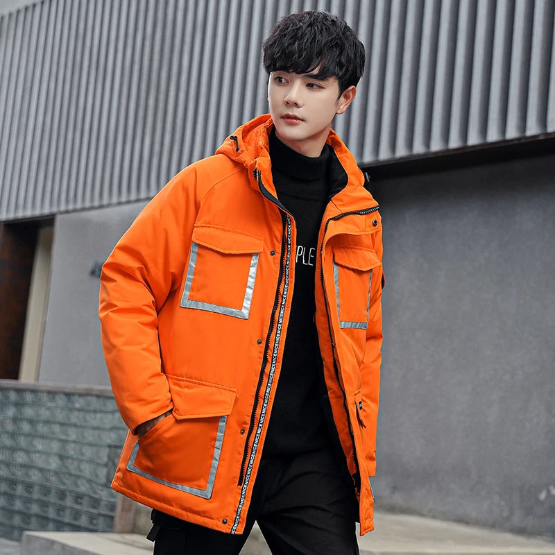 2021 New winter fashion trend Short men\'s and women\'s all-purpose white eiderdown down jacket brand fashion casual couples coat