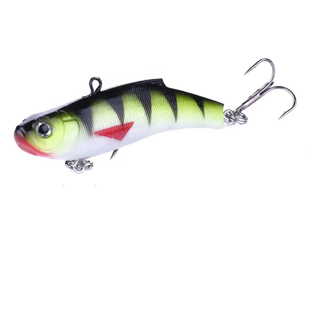 1Pcs 겨울 얼음 낚시 유혹 7cm 17g 싱킹 Wobbler Isca 인공 소프트 VIB 진동 미끼 Crankbait Pesca 송어 잉어 낚시