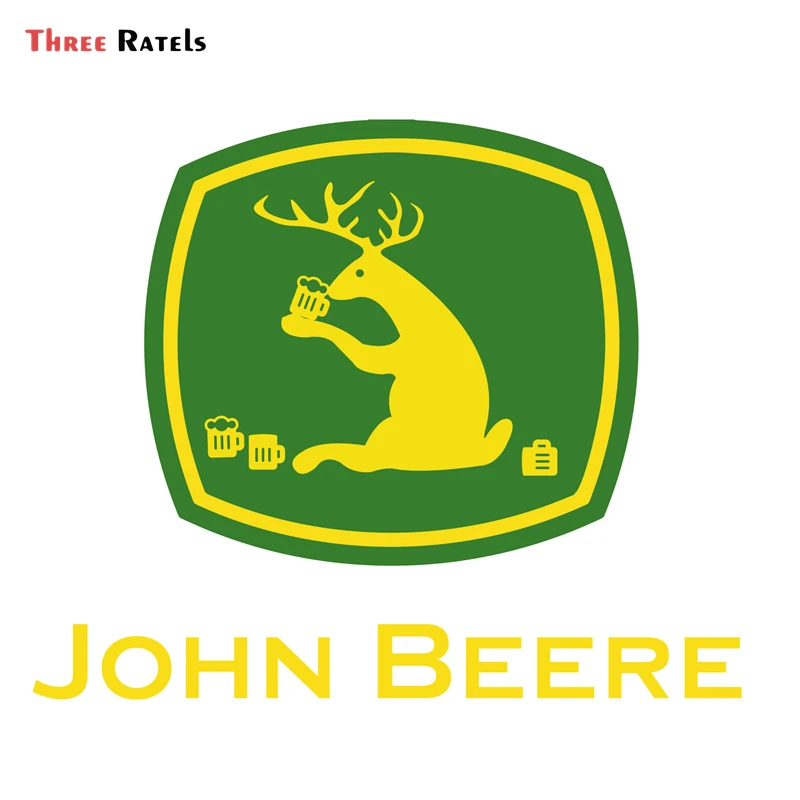 Three Ratels FC981 Vinyl Stickers For JOHN BEERE Farm Tractor Gator Farming AUTO MOTO Car Tuning Side Stickers Funny Decal