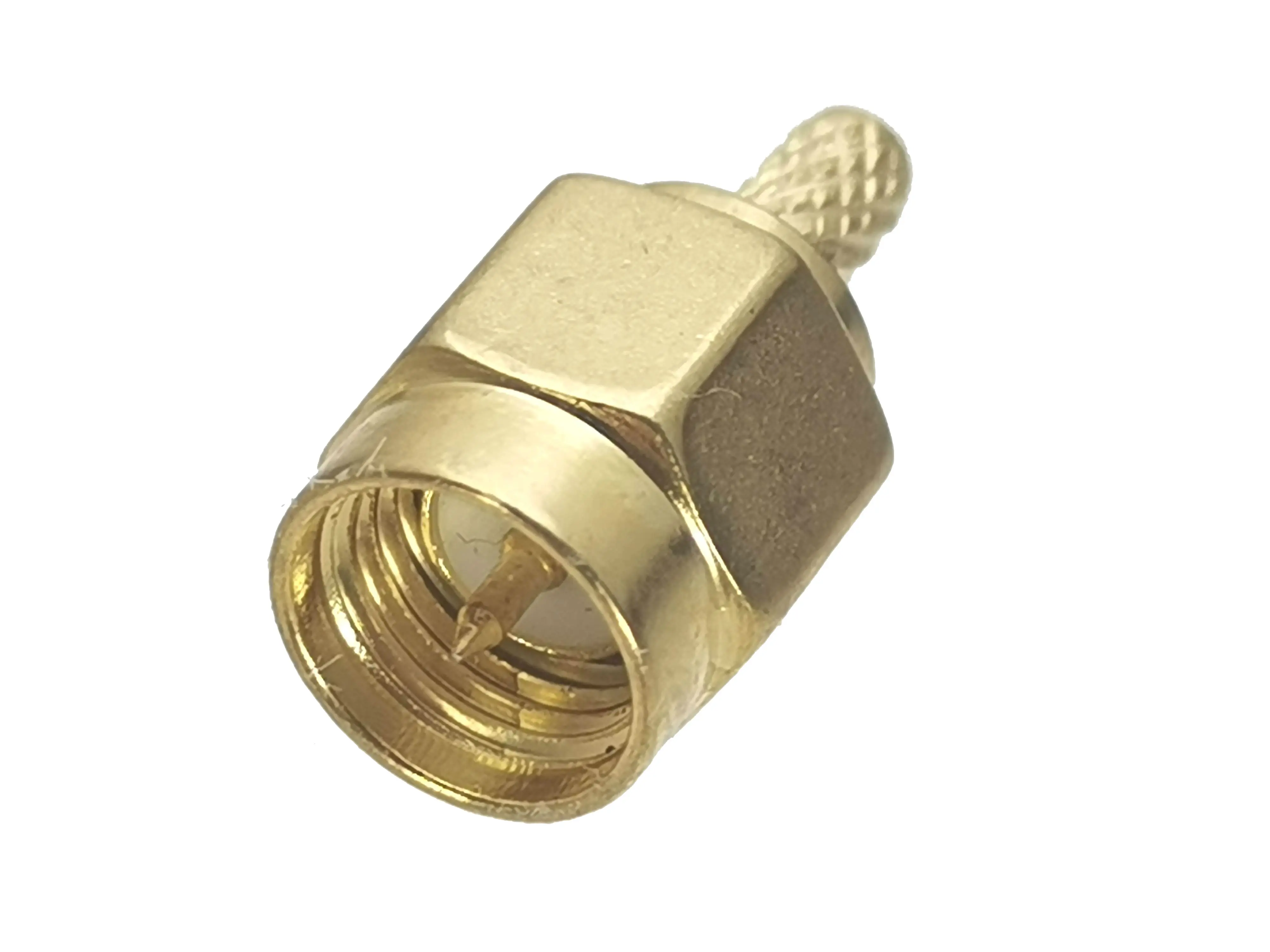 10pcs Connector SMA Plug Male Crimp For RG174 RG316 LMR100 Cable Straight RF Coaxial Adapter New