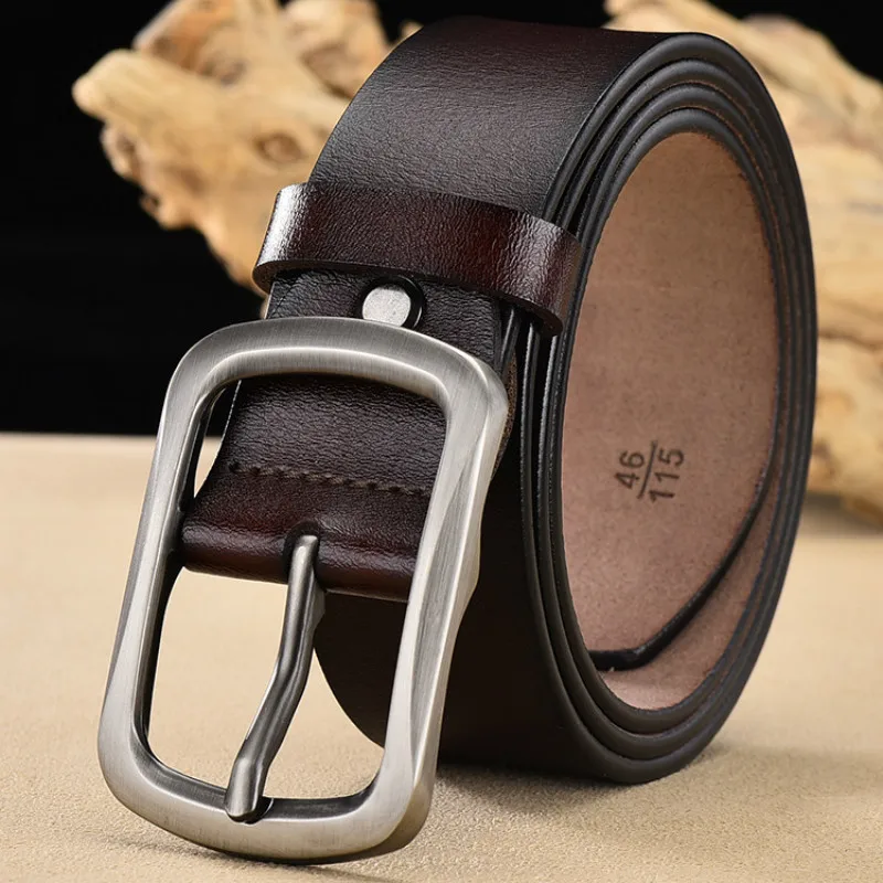 Peikong Men Belt Cow Genuine Leather Designer man Belts brand For Men High Quality Fashion Vintage Male Strap For Jeans Cow Skin