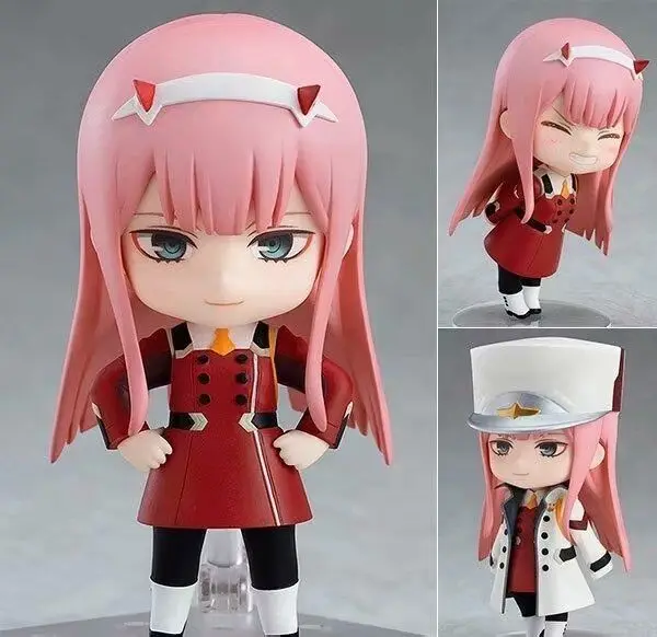 Querido no franxx 002 zero dois pvc figura de ação brinquedos 100mm anime q. ver 952 # estatueta brinquedos mascote trajes & acessórios