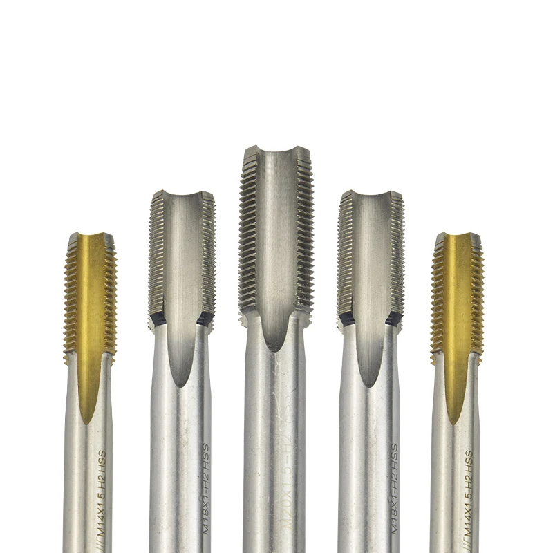Direto Fluted Parafuso Tap Drill Grupo Máquina Hss Linha Fina M10 M12 M14 M16 M18 M20 1pc Pcs 10 Pcs Set
