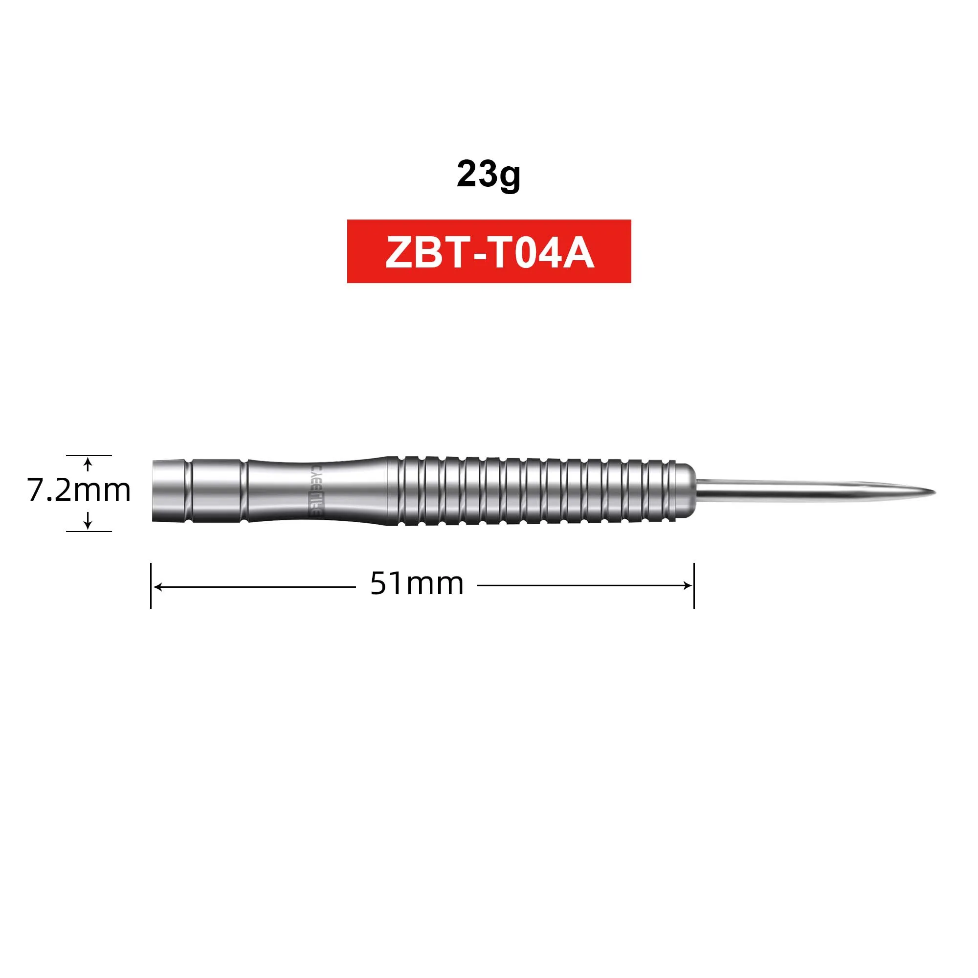 CyeeLife 23g Tungsten 90% Steel Dart Barrels 3pcs For Metal tip Dartboard No Accessories