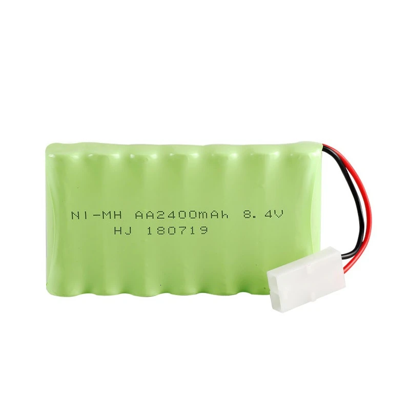 Aggiornamento 8.4v 2400mah NiMH Batteria Per I Giocattoli di Rc Auto Serbatoi di Camion Robot Pistole Barche AA Ni-Mh 8.4v batteria Ricaricabile 1pcs