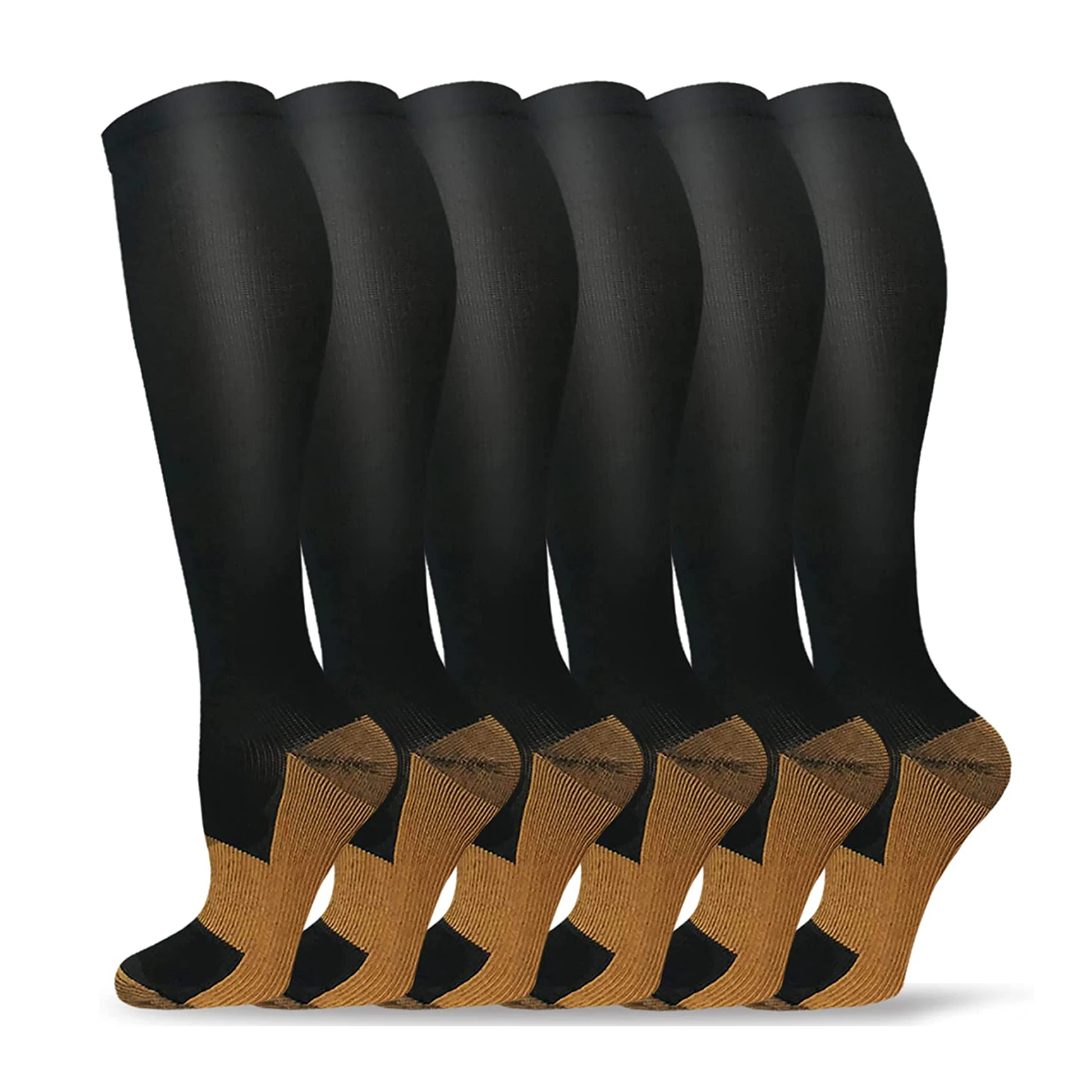 Brothock Graduated Medical Compression Socks Women Men Circulation 20-30mmhg Najlepsze wsparcie do biegania Pielęgniarstwo Wędrówki Dropshipping