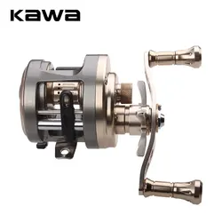 KAWA 낚시 릴, 캐스트 드럼 휠, 베이트 캐스팅 릴, 최대 드래그 7kg,9 + 1 베어링, 알루미늄 합금 무게추, 272g 하이 퀄리티, 신제품
