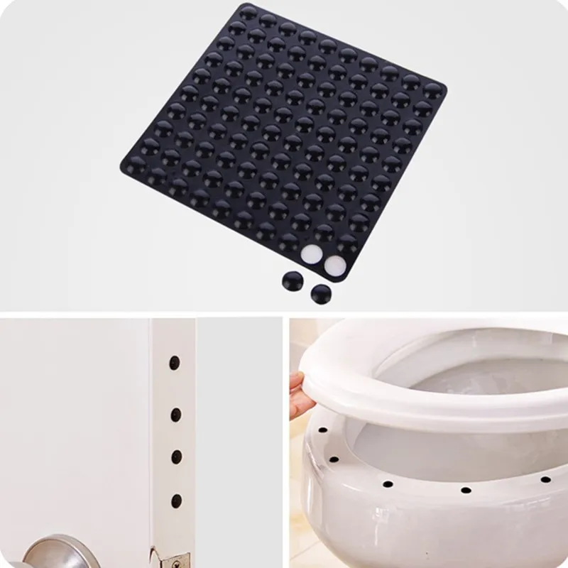 100pcs 7*1.5mm self adhesive soft clear anti slip bumpers silicone rubber feet pads high sticky silica gel shock absorber