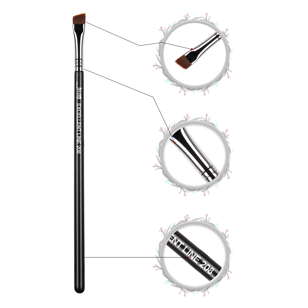 Jessup Eyeliner brush makeup Synthetic hair Contour Precision for liquid & cream formulas