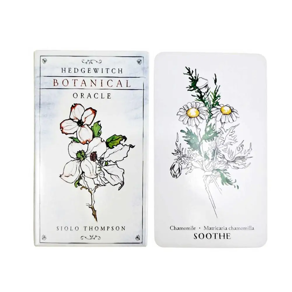 New Tarot Cards Hedge ​Witch Botanical Oracle Tarot Magic Board Card Game English Divination Tarot Family Party Playing Cards