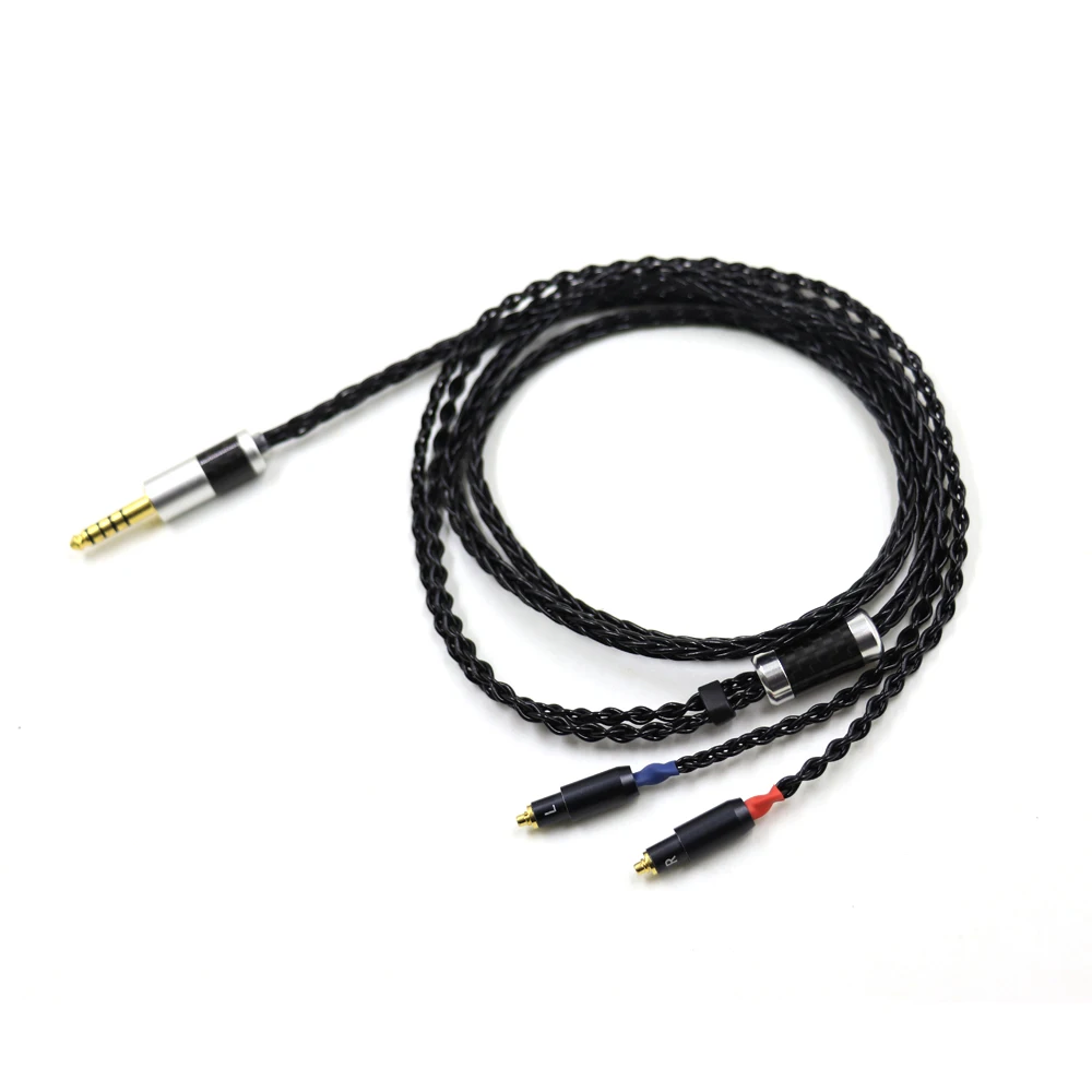 Top-HIFI อัพเกรด152 Core สีดำสายหูฟังโทรศัพท์แบบถักสำหรับหูฟัง SRH1540 SRH1840 SRH1440