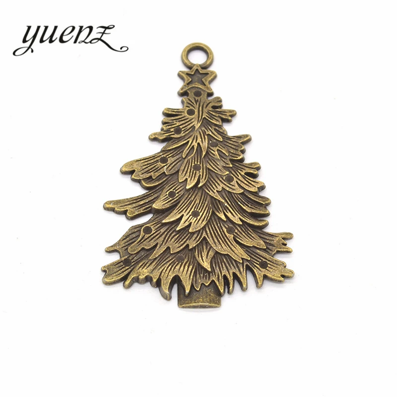 1pcs 3 Colors Antique silver color alloy Metal tree Charms for Jewelry Making Diy Handmade Jewelry 68*43mm Q205