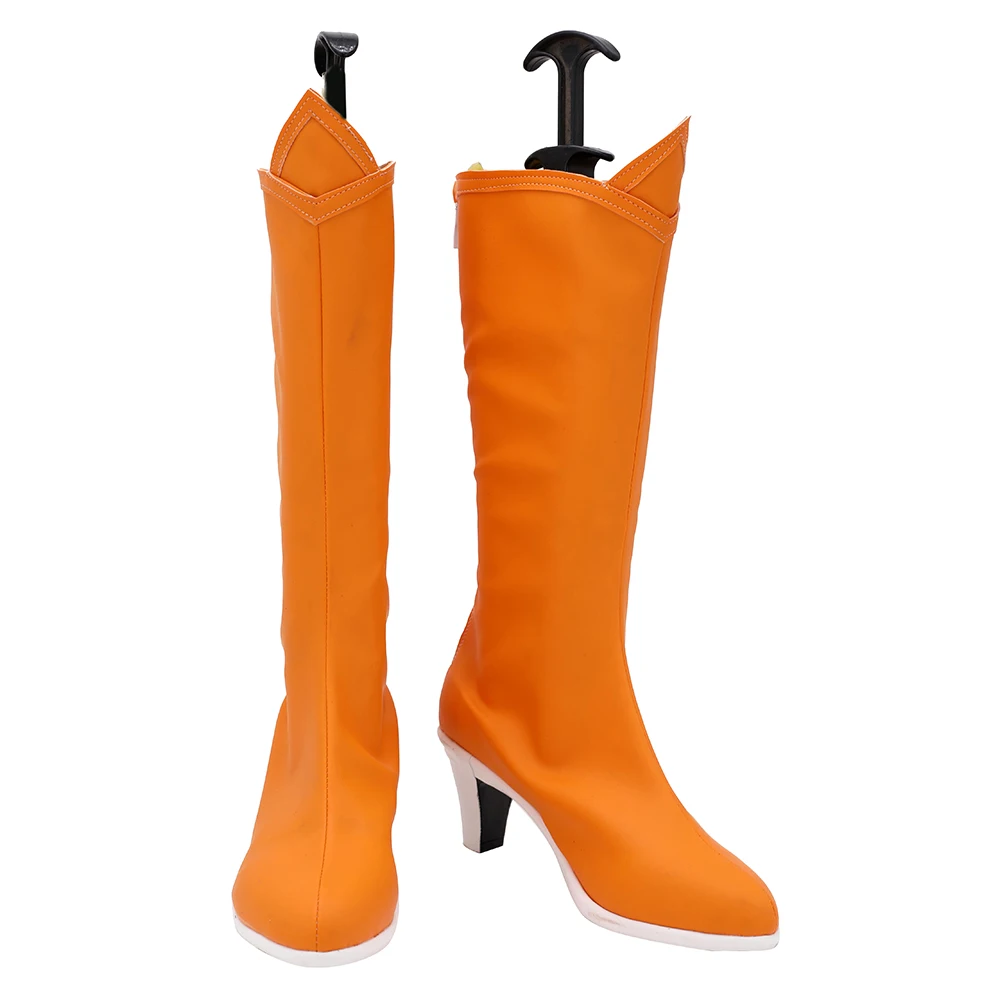 Azazel Ameri Cosplay Shoes Mairimashita! Iruma-kun Ameri Cosplay Boots Orange Shoes Custom Made