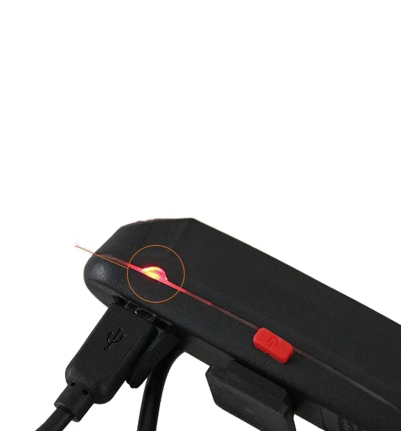 USB Bicycle Tail Light White Red Blue Lighting Rear MTB Bike Lamp Waterproof Night Warning Cycling