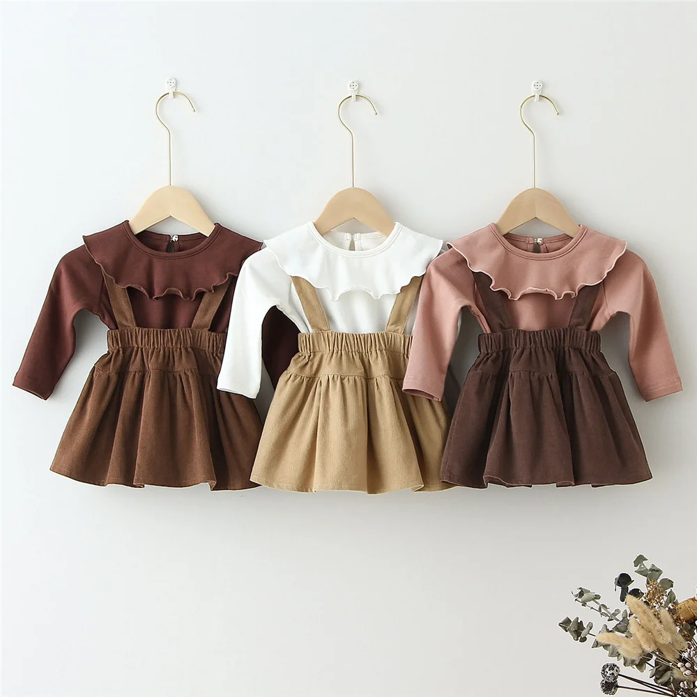 Baby Girls Dresses Spring Autumn Baby Casual Overalls Dress Toddler  Princess Dress Infant Dress Newborn Clothes