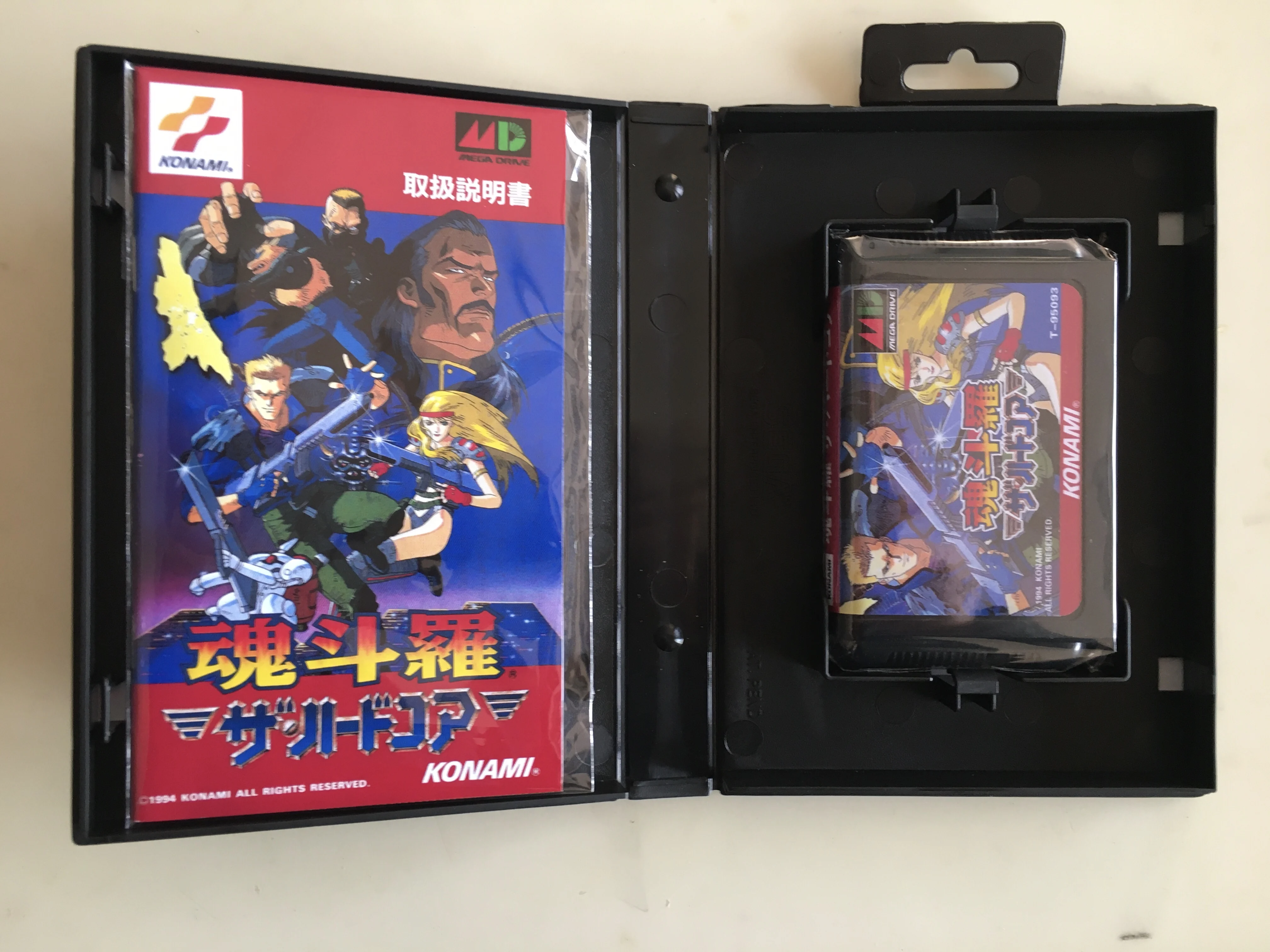 เกม MD: contra-the hard Corps (เวอร์ชั่นญี่ปุ่น!!! กล่อง + คู่มือ + ตลับหมึก!!)