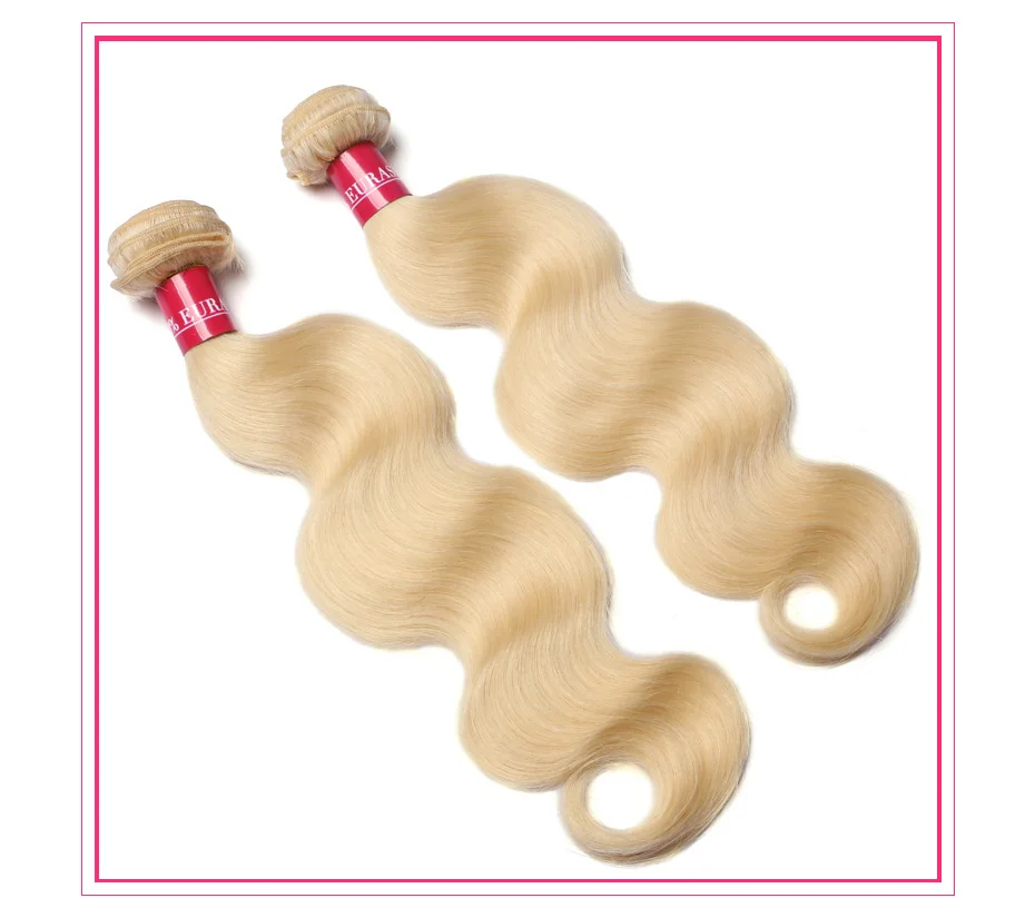 Alimon ica Bündel 613 Honig blond Remy brasilia nischen Körper Welle Haar weben Schuss Remy Menschenhaar Bündel 8-40 Zoll lang – Detail 8
