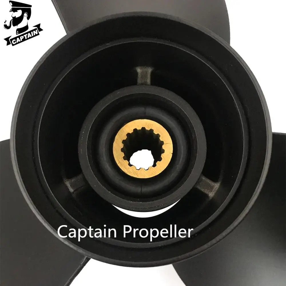 Motor fueraborda Captain Propeller 13 3/4x17, compatible con Suzuki DF70A, DF80A, DF90A, DF100, DF115A, DF140A, 15 tooth Spline 58100-87L20-019