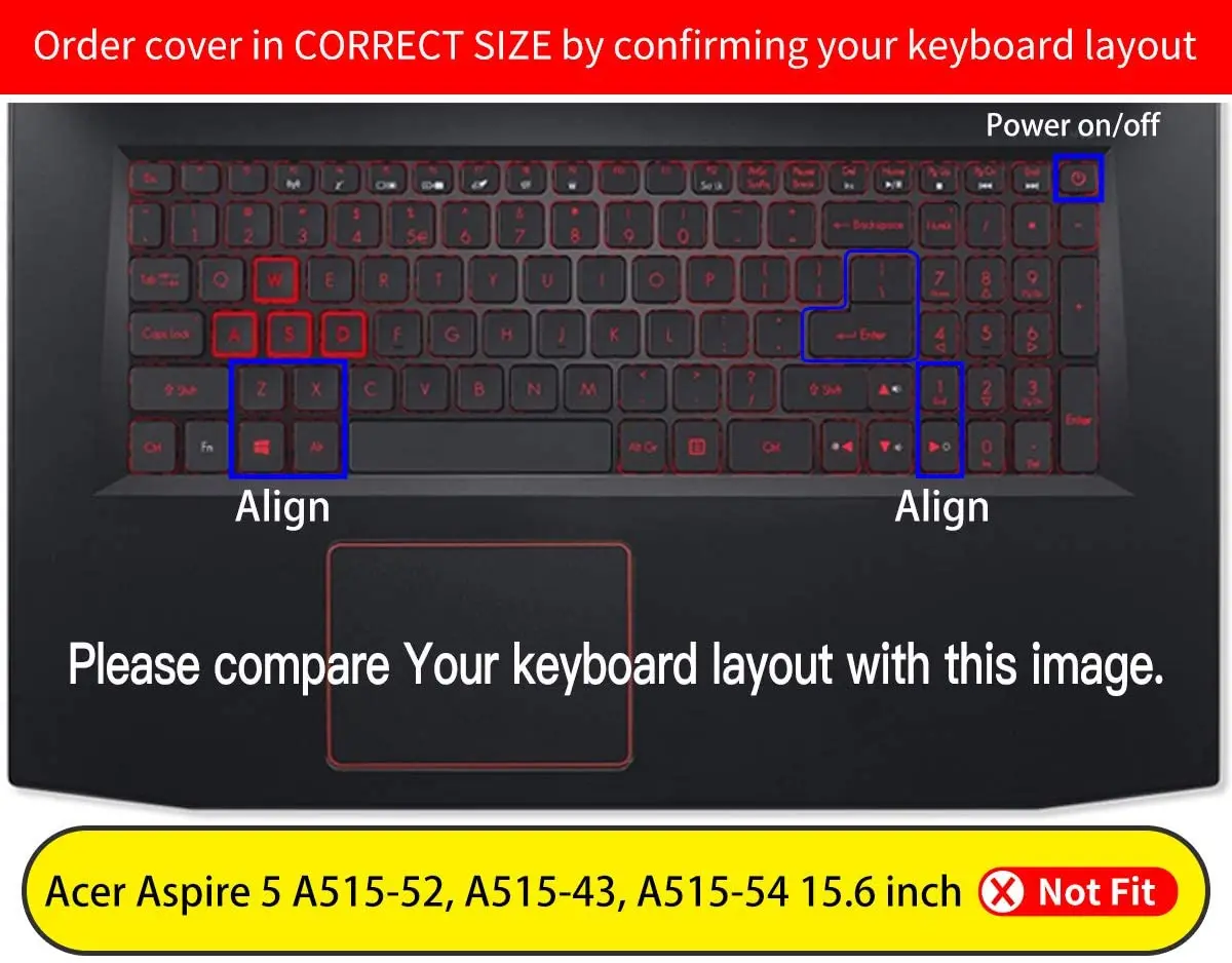 Clear Keyboard Covers for Acer Predator Helios 300 PH317 52 PH315 51 G3 571 572 TPU keyboards cover protector film Dust proof