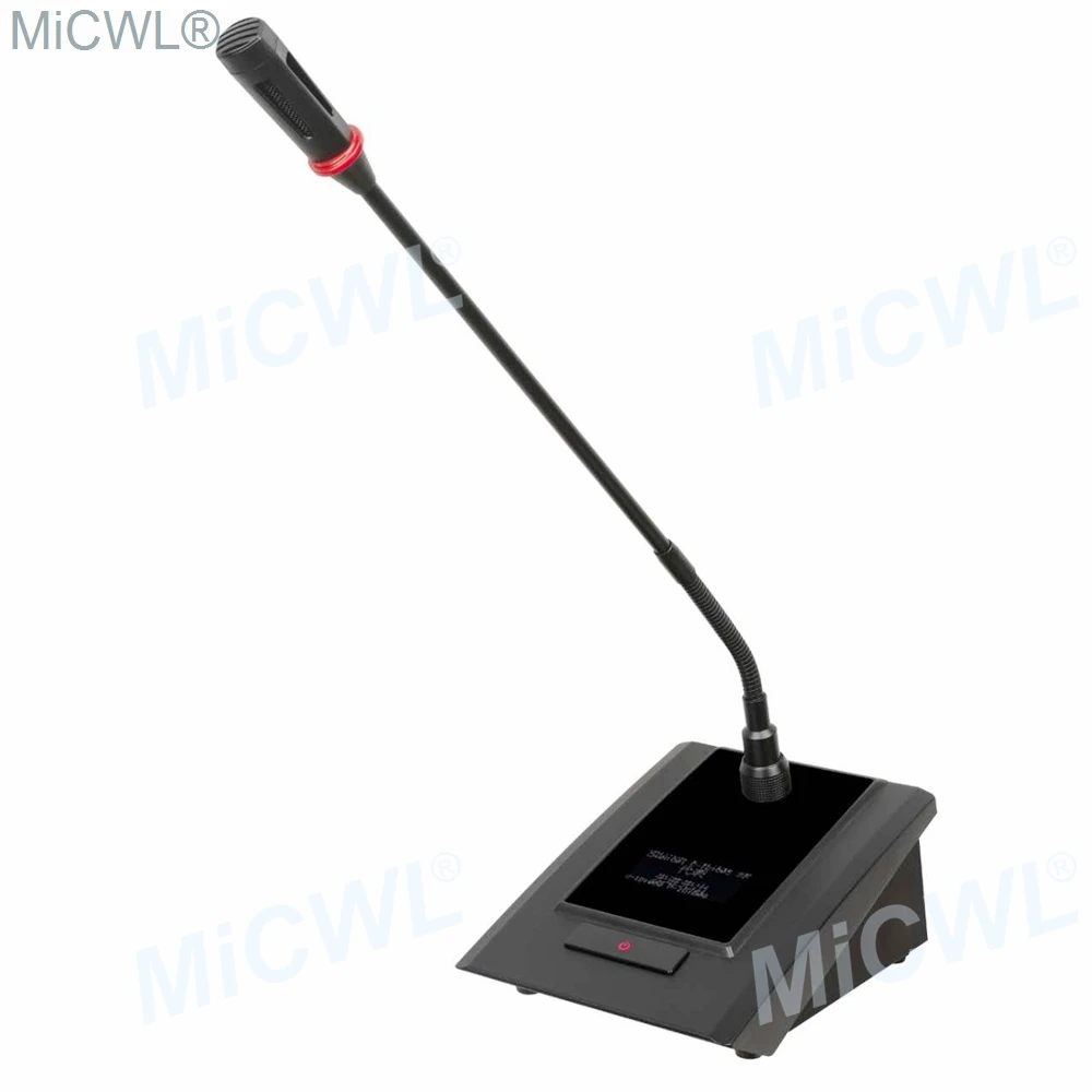 MiCWL 20Pcs Desk Digital Wireless Microphone System Meeting Room 20 Table Desktop Gooseneck Conference Discuss High-end System