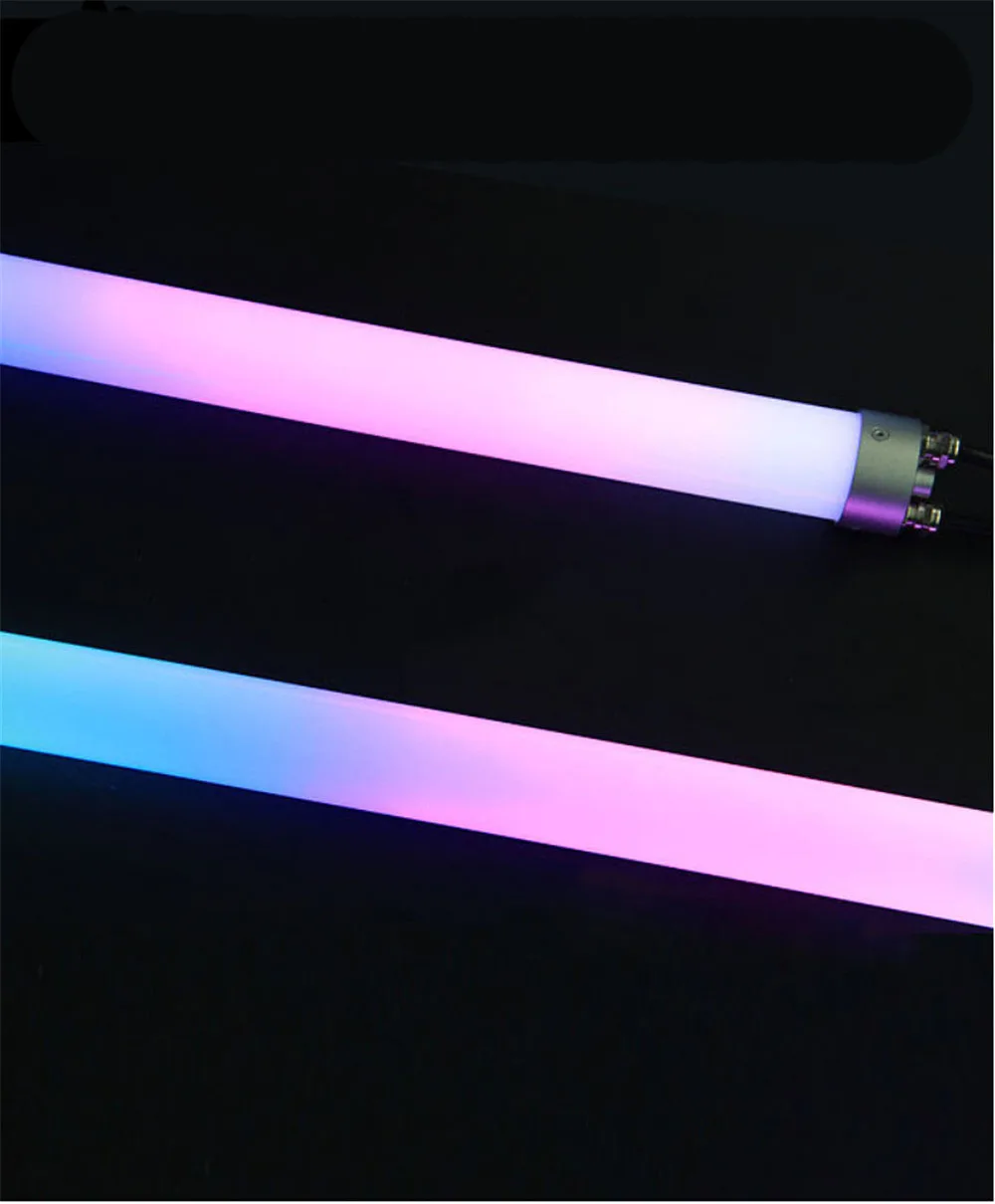 5PCS WS2811 RGB 360 degree dmx 3D led pixel tube Dia 40mm DC12V 1m 0.5m led pixel tube pixel For exhibitions /stage